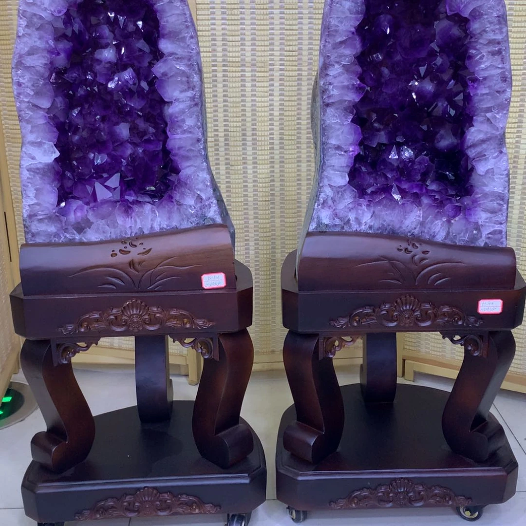 水晶摆件未镶嵌紫晶洞19800