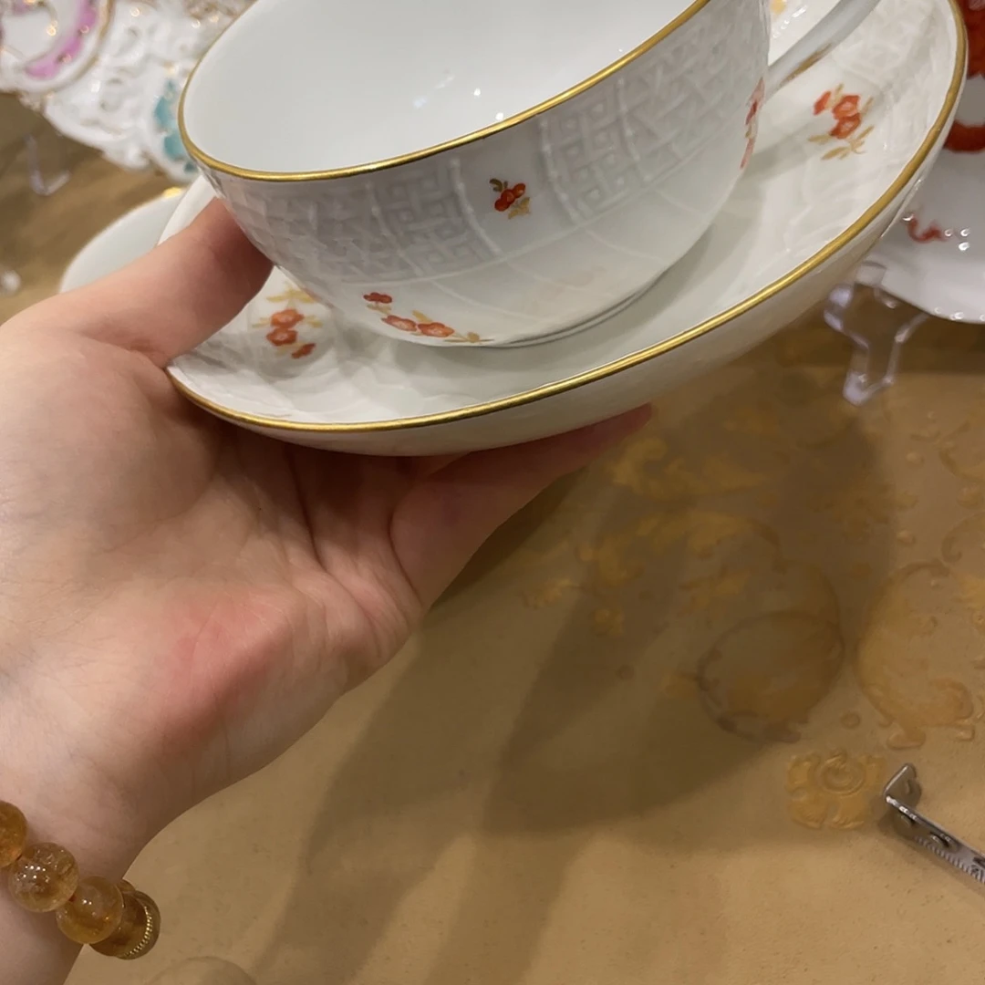 瓷片中古二等红茶杯