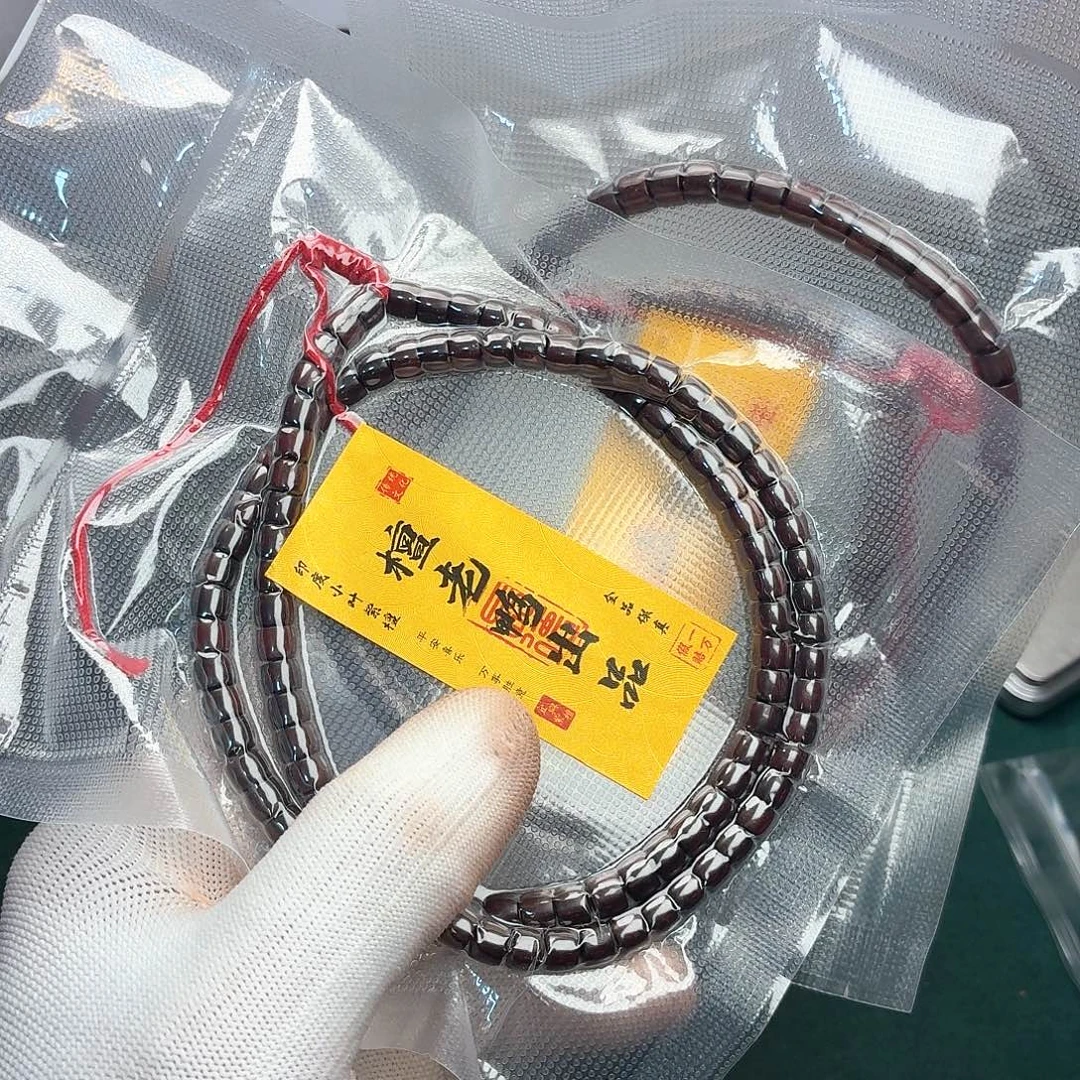 檀香紫檀（小叶紫檀）手串/手链56精工藏式竹节108颗无胶无腊