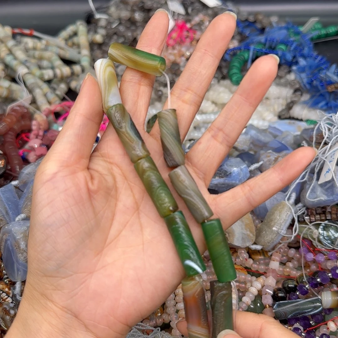 玛瑙/玉髓合金珠宝半成品橘皮玛瑙10颗