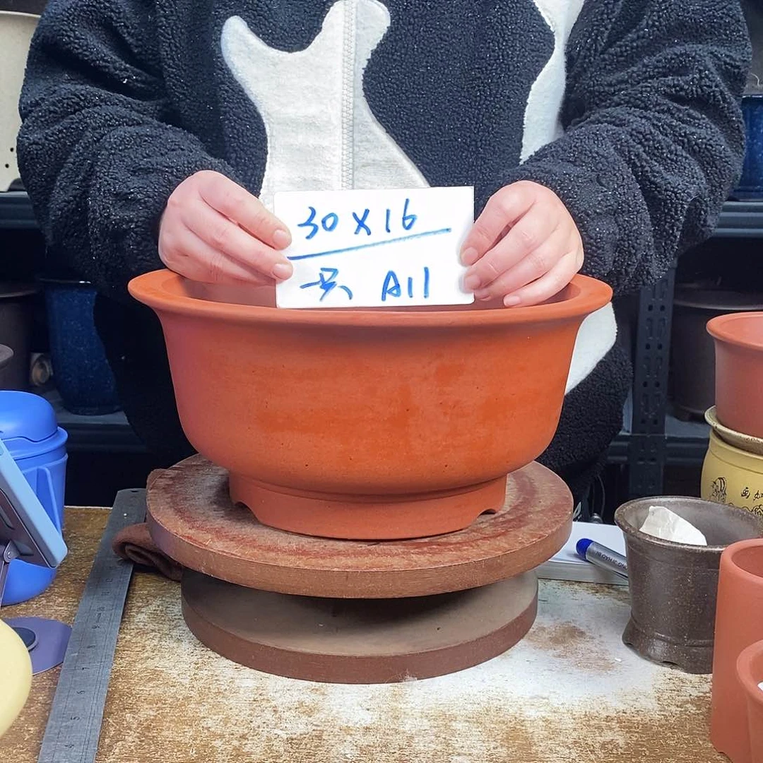 紫砂紫砂花盆一只A11