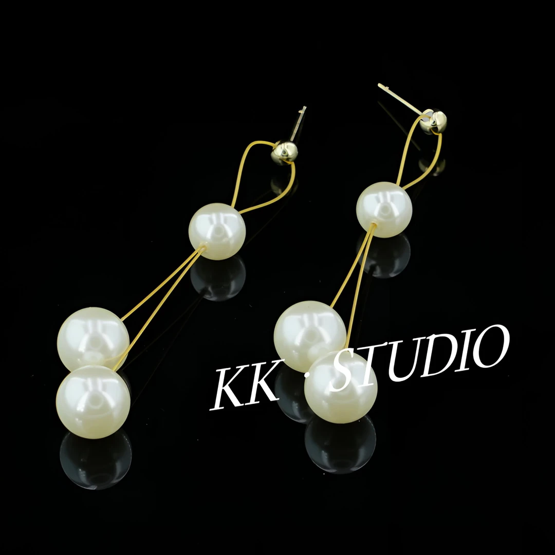 铜合金耳饰 气质名媛（渐变珠流苏）爆款时尚显脸小