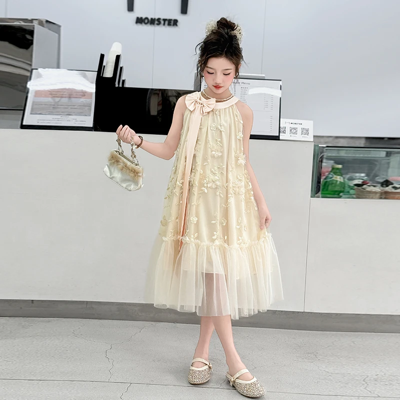 韩版夏季新款2025连衣裙仙高级生日礼物女裙洋气花朵迪士尼公主裙