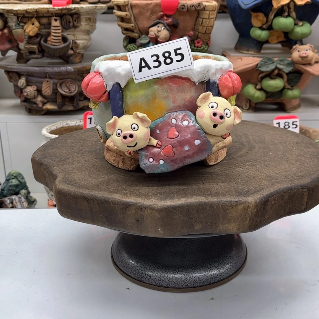 红陶G****磊花盆384小磊