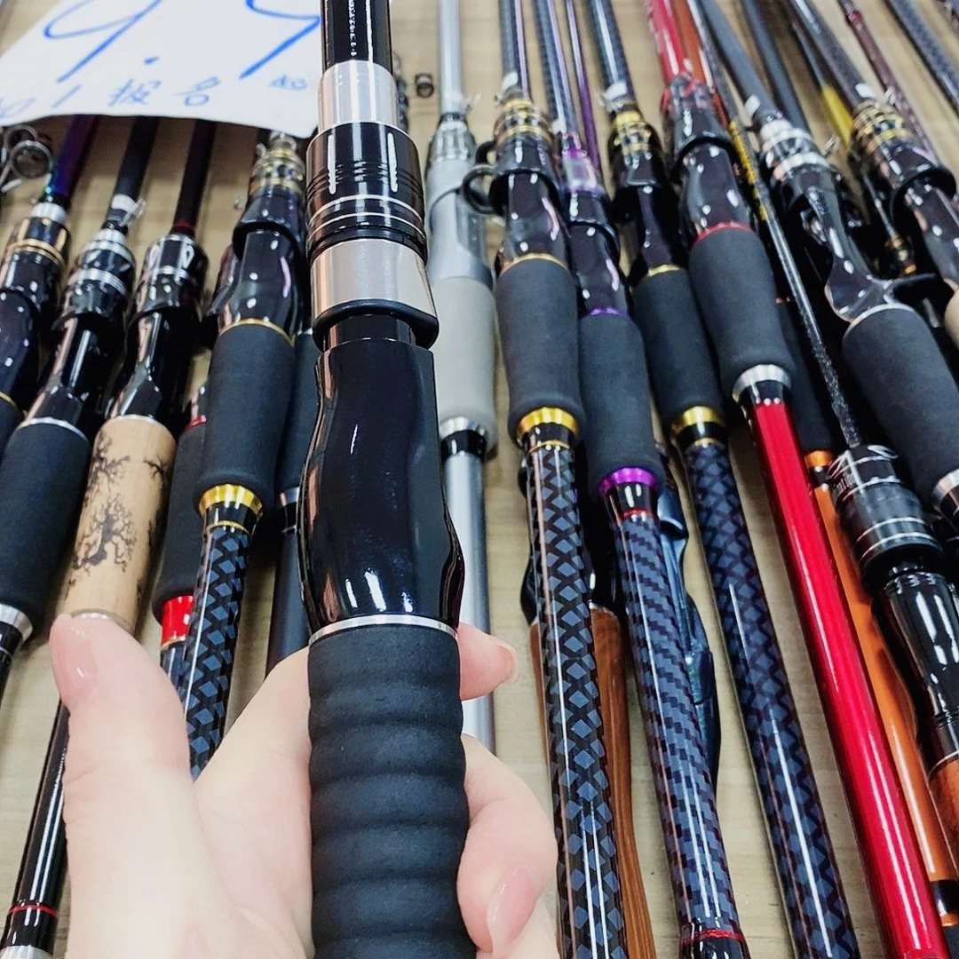 黑色伸缩直柄3米路亚