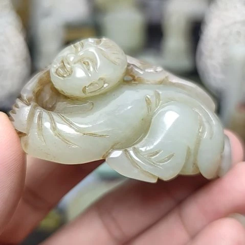 和田玉未镶嵌挂件