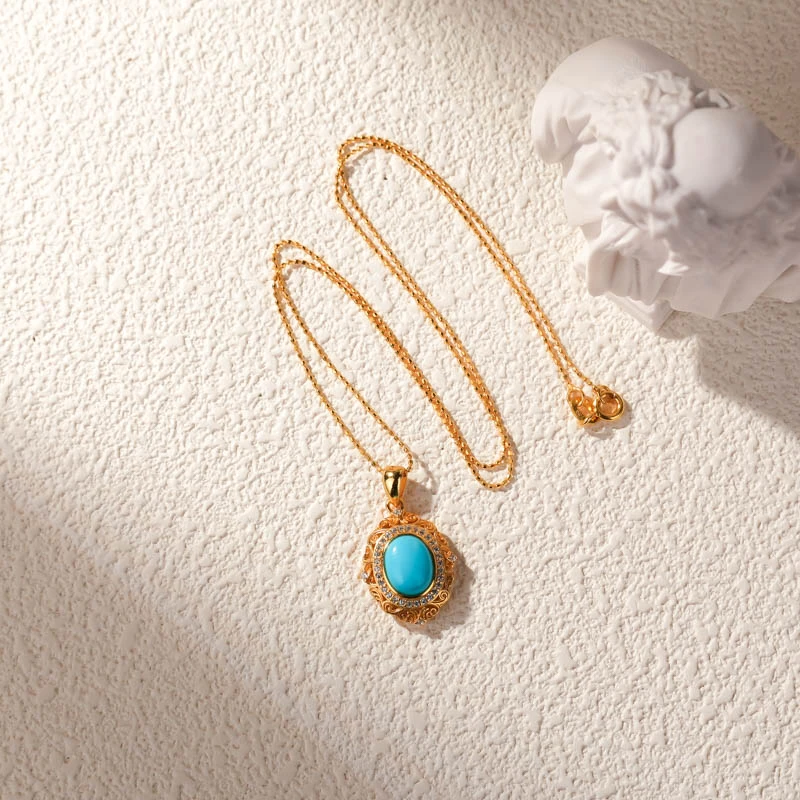 【恒心】绿松项链（天然珠宝多样性发其一）