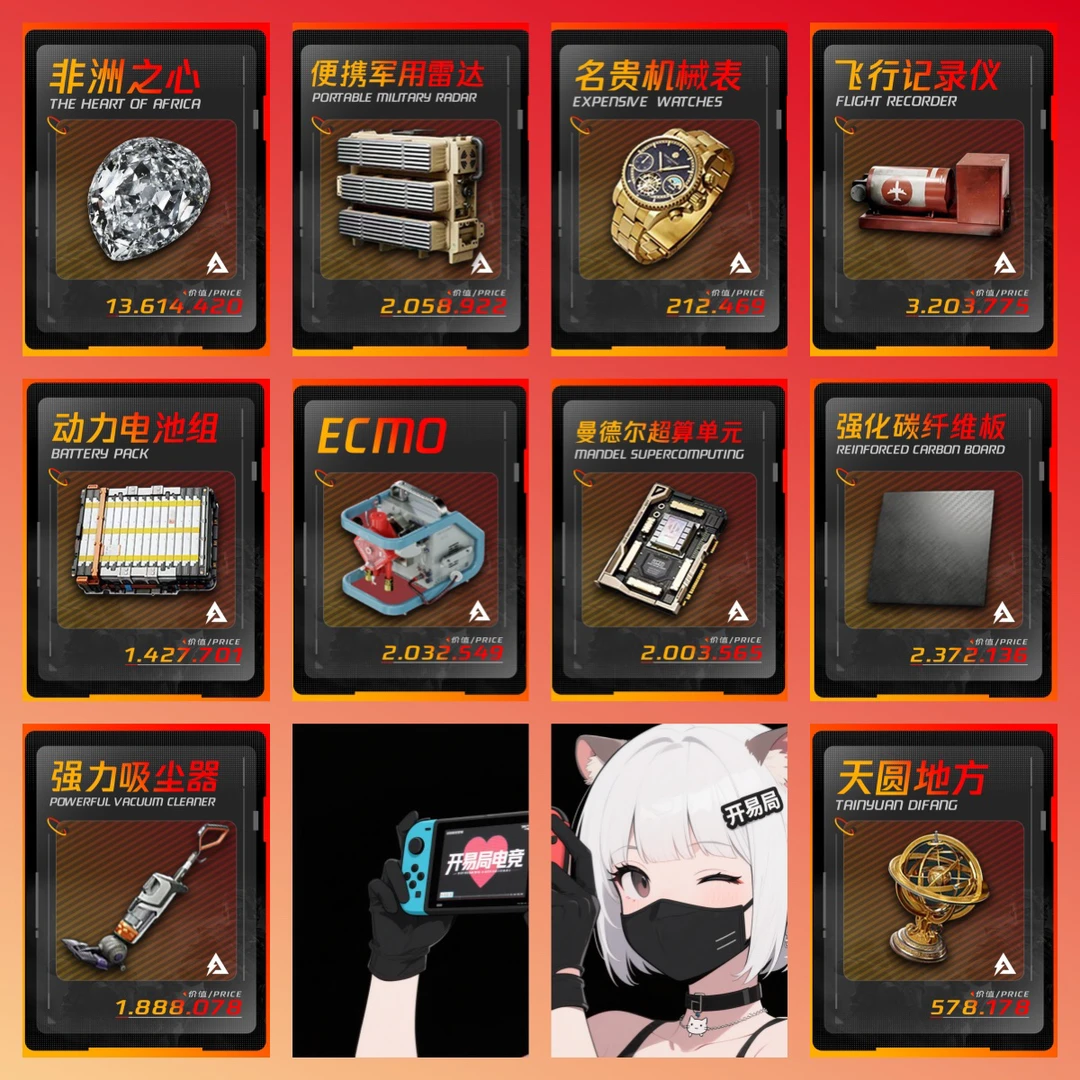 三角洲行动周边收藏卡+护航（300W-3000W）