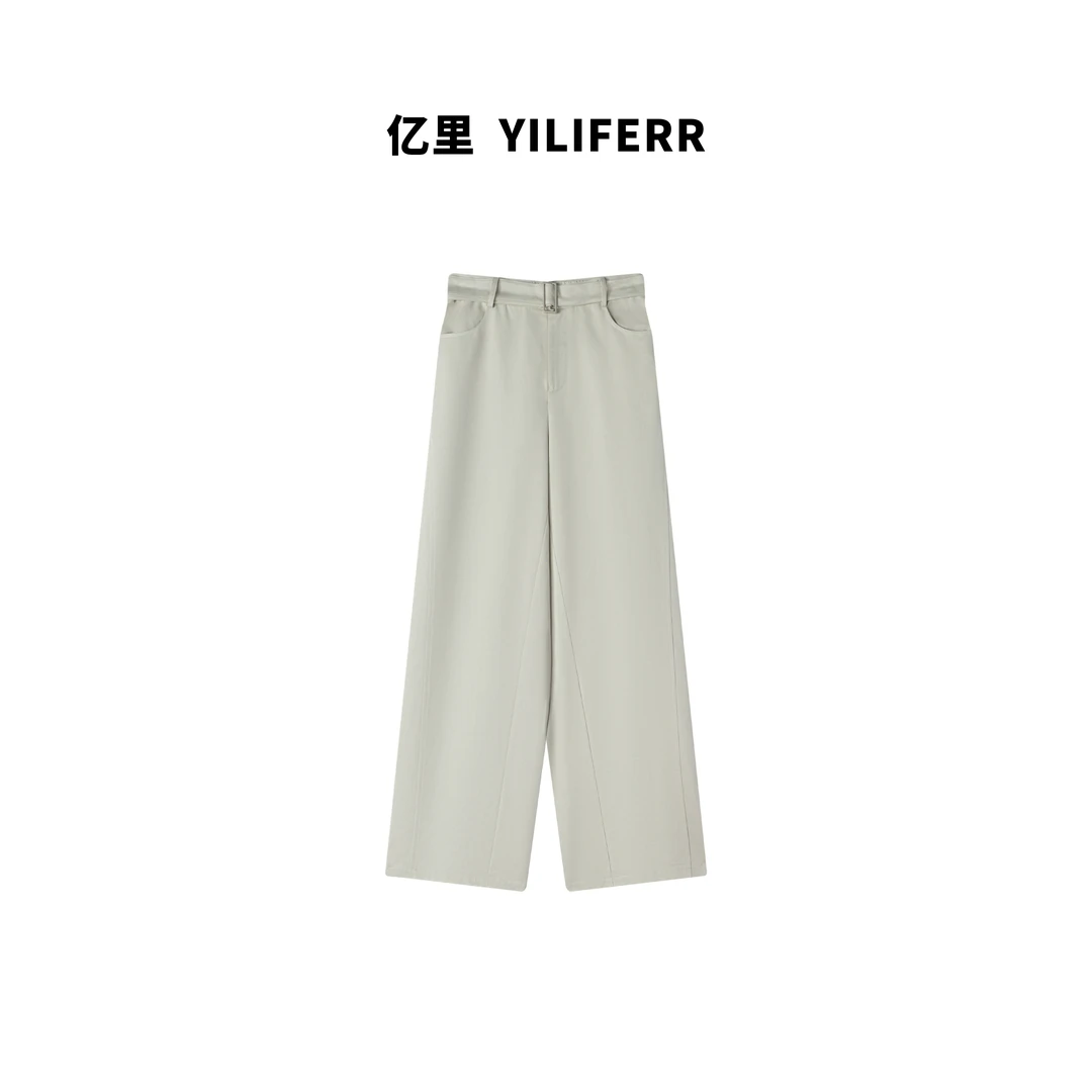 【YILI显瘦女装】时尚小众设计慵懒风百搭休闲裤 Y0883