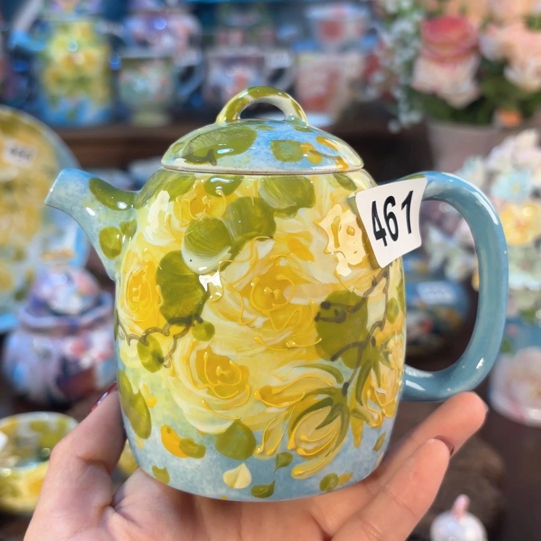 景德镇手绘高温釉下彩陶瓷茶具