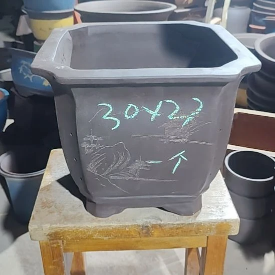 宜兴紫砂花盆清清楚了吗，