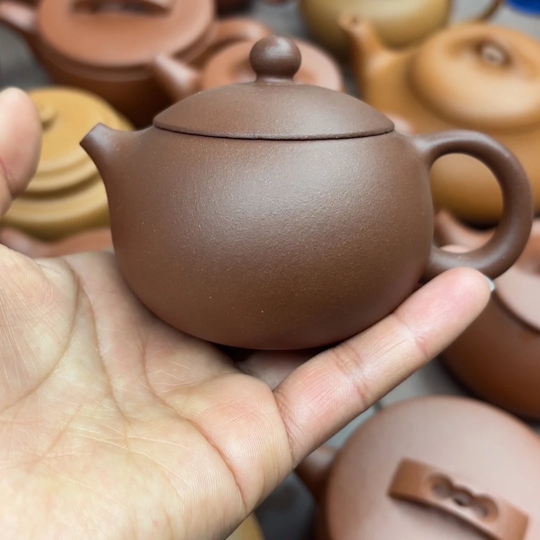 紫砂茶壶紫泥西施110cc微瑕