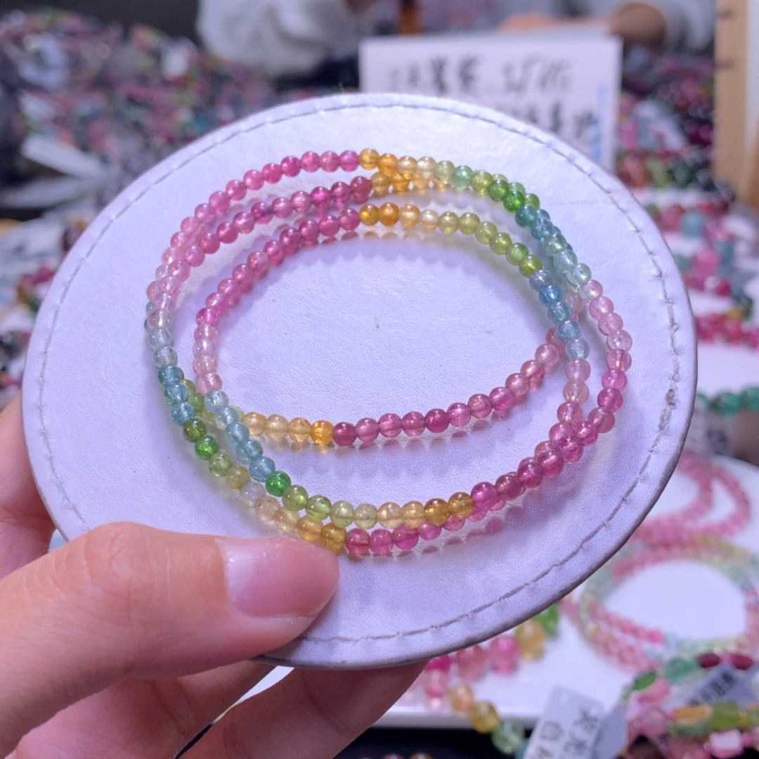 【闪购商品】未镶嵌手链碧玺3.6mm左右