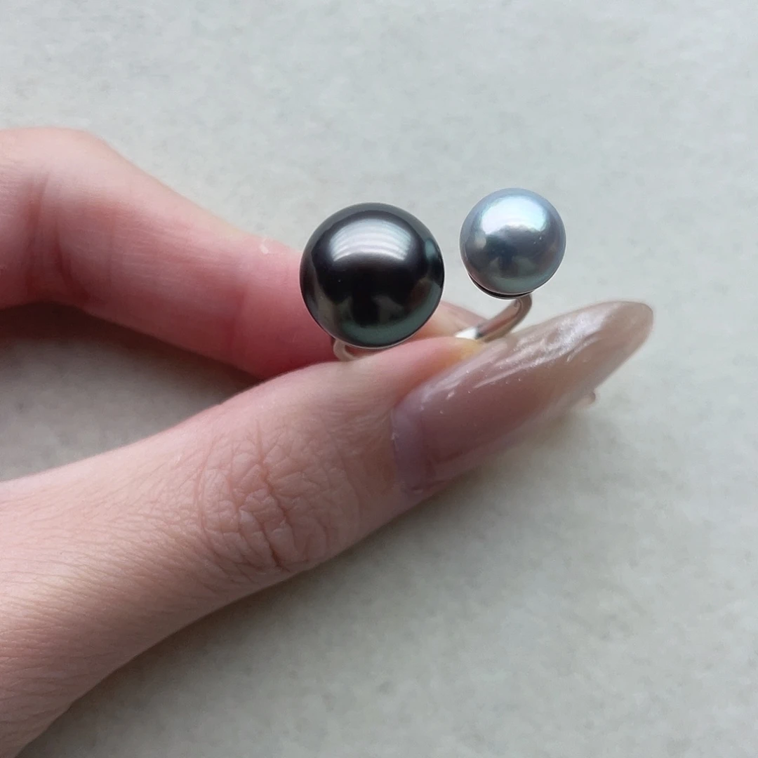 海水珍珠银S925镶嵌戒指20