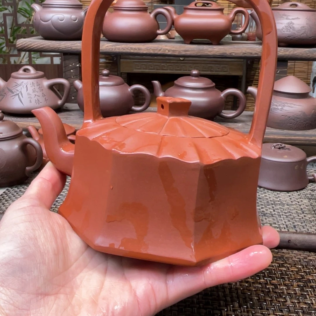 紫砂茶壶宜兴原矿紫砂手工制460