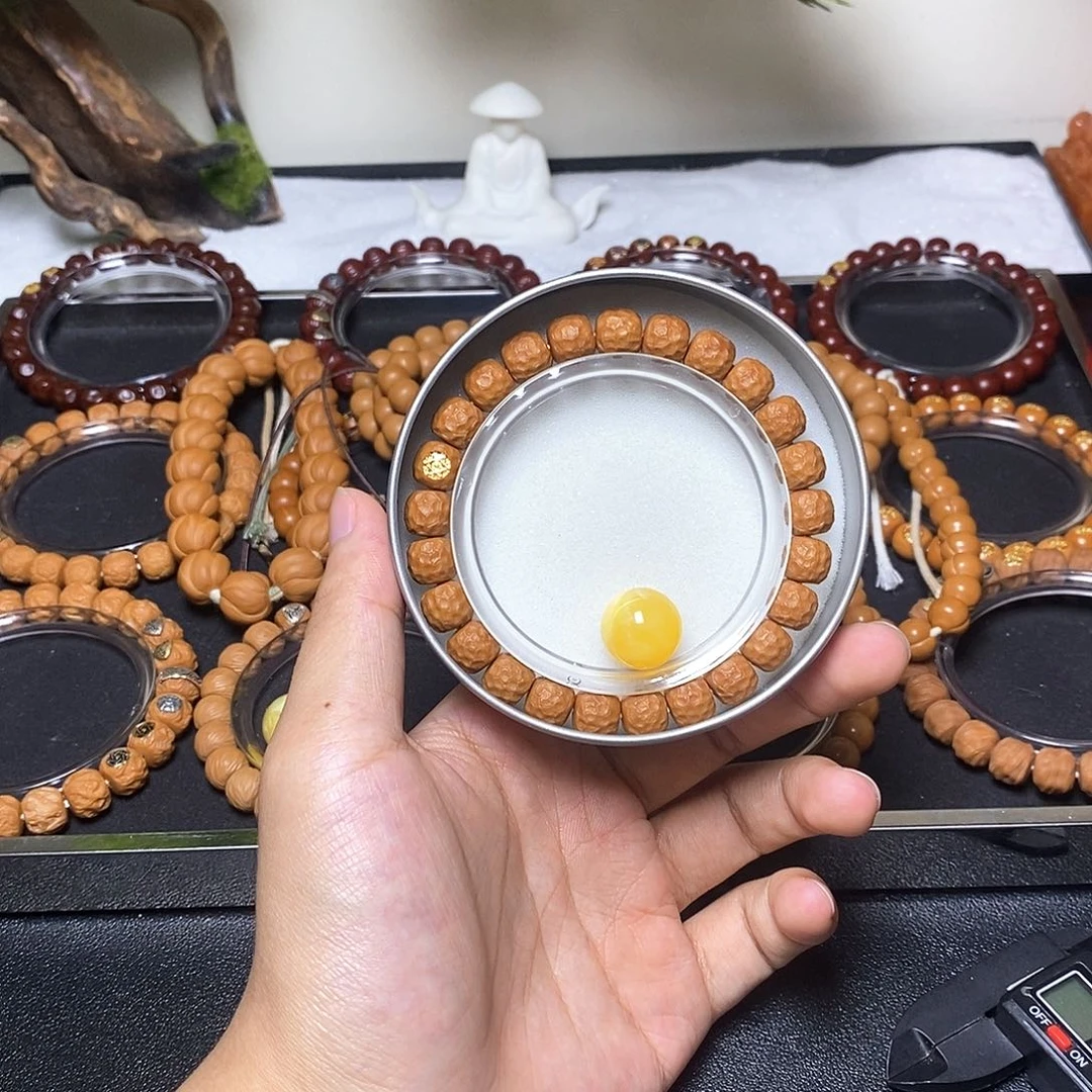 猴头核桃手串单标蛟龙尺寸9+全品