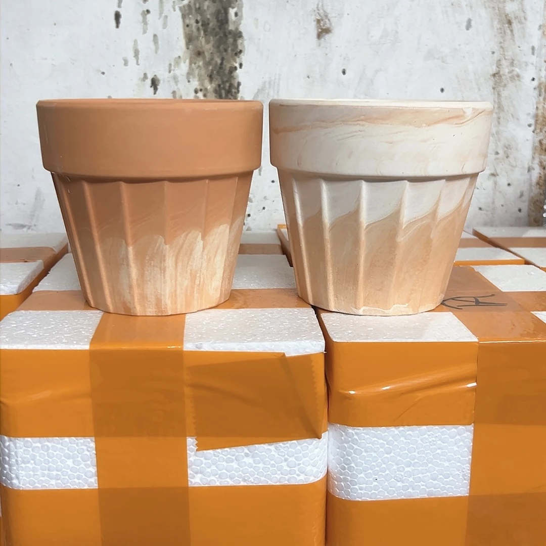 【闪购商品】红陶卡布奇诺风琴12口11高2个【微瑕】