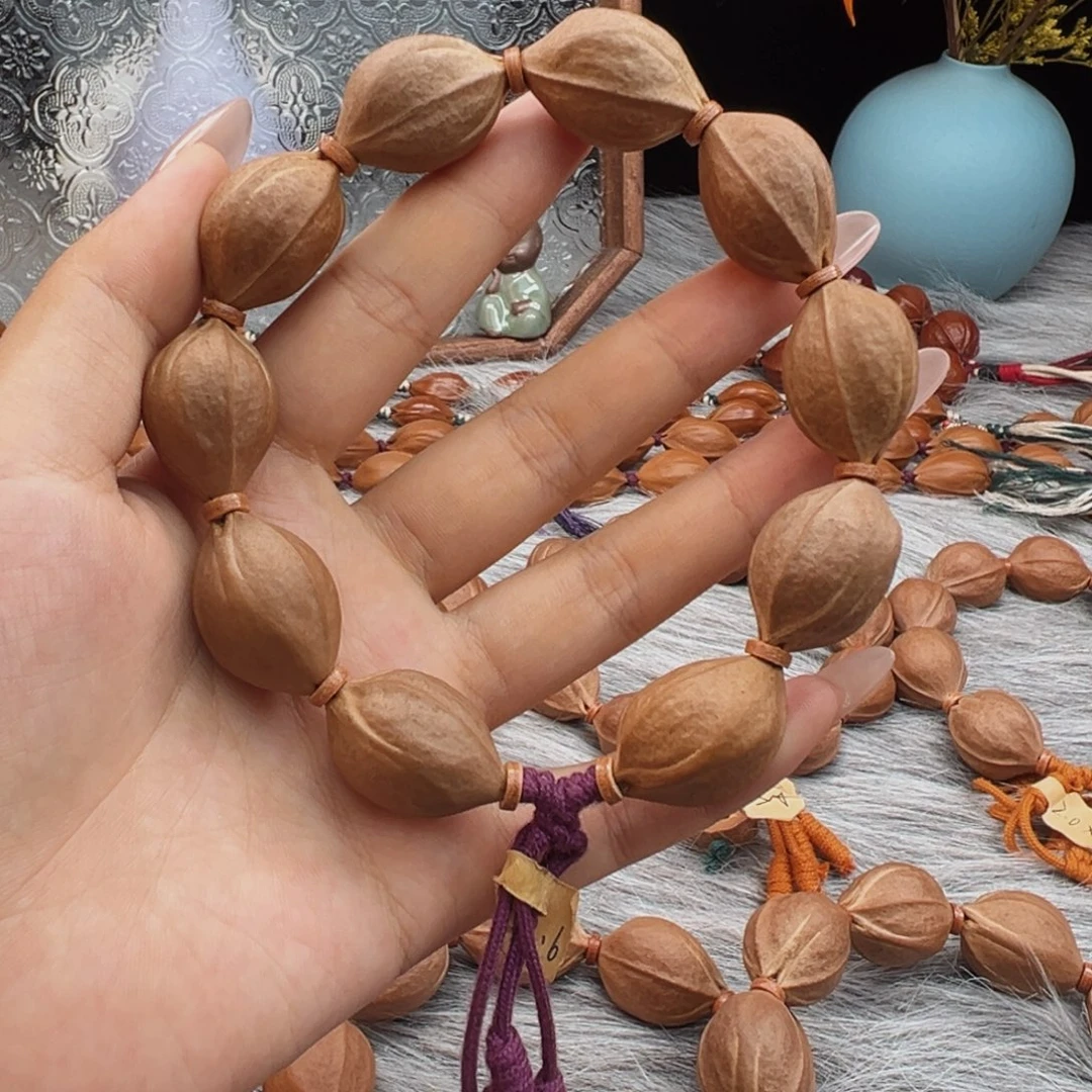 手串橄榄核梅林铁核18×26素串鲨鱼背