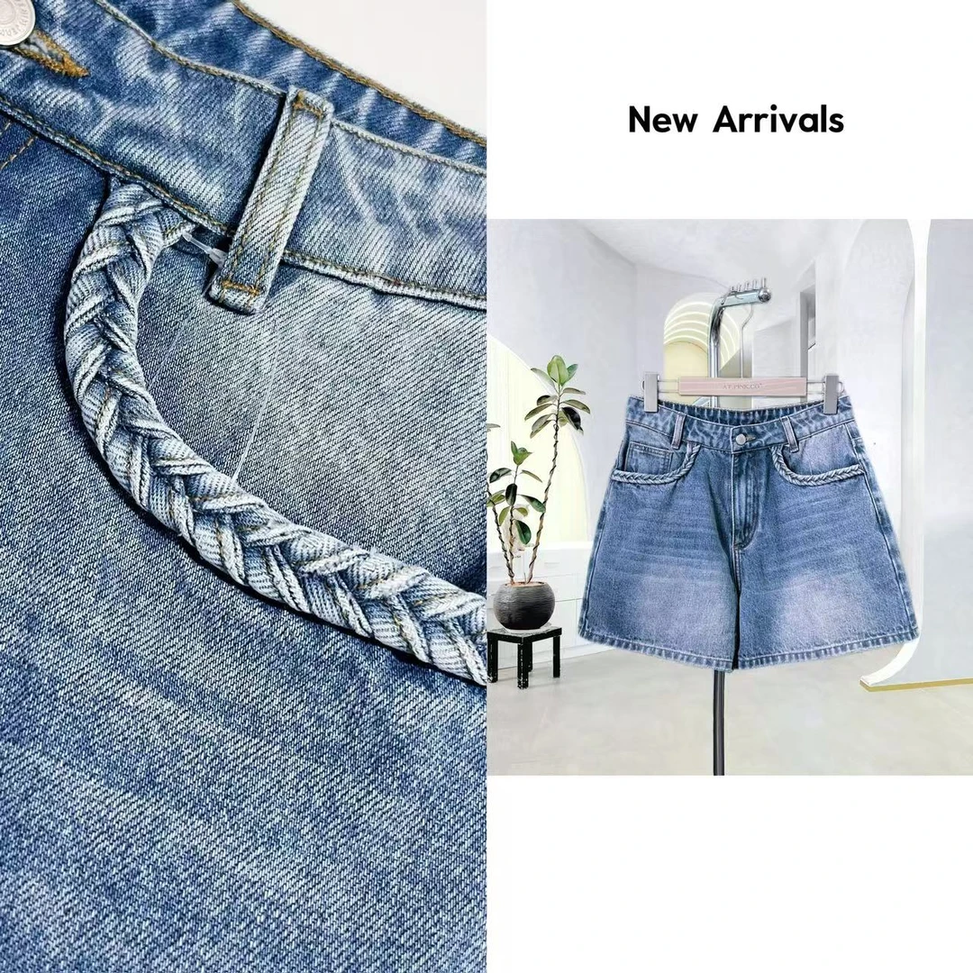 【25夏季】新款蓝色牛仔短裤F142