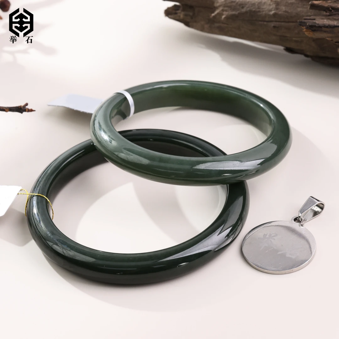 【举石珠宝】T0701-693-149和田玉手镯（一件/圈口自选/多样性发）I