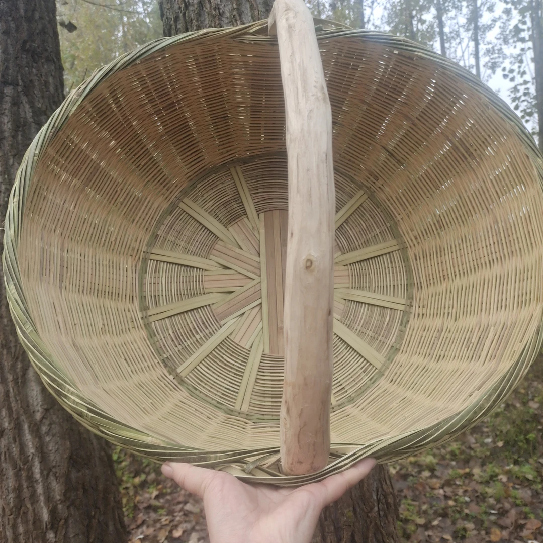 传统手工竹编农用收纳竹笼竹篮竹筐摘菜篮手提篮竹编筐提篮竹笼子