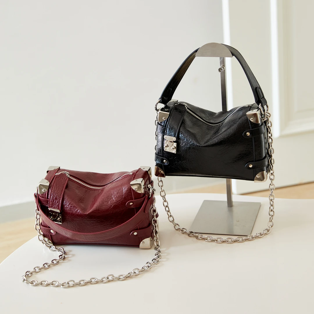 【盒子包】真皮包包女款2025流行女士女包爆款方形软盒子皮包斜挎包