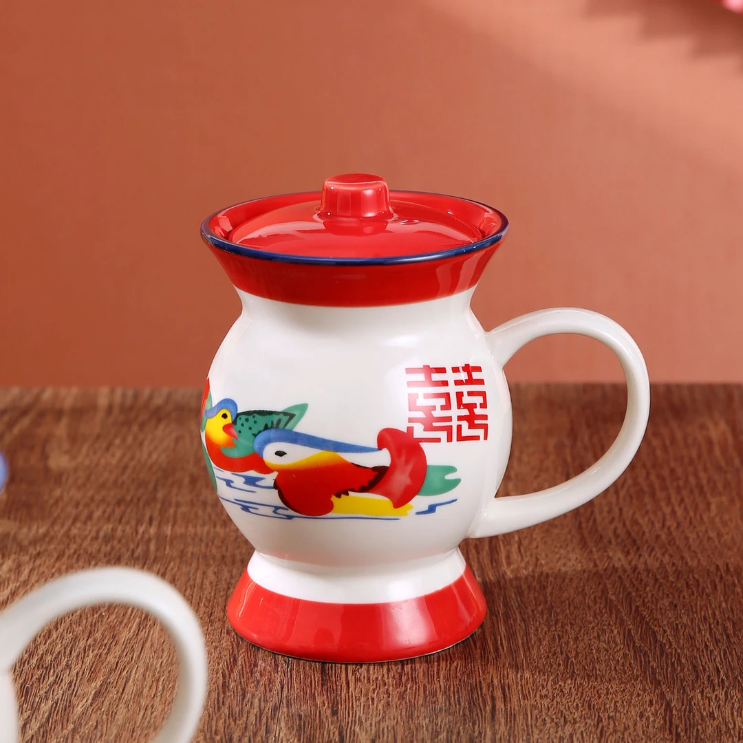 痰盂杯子搞怪奇葩沙雕怀旧老式陶瓷杯家用马克杯生日结婚伴手礼物