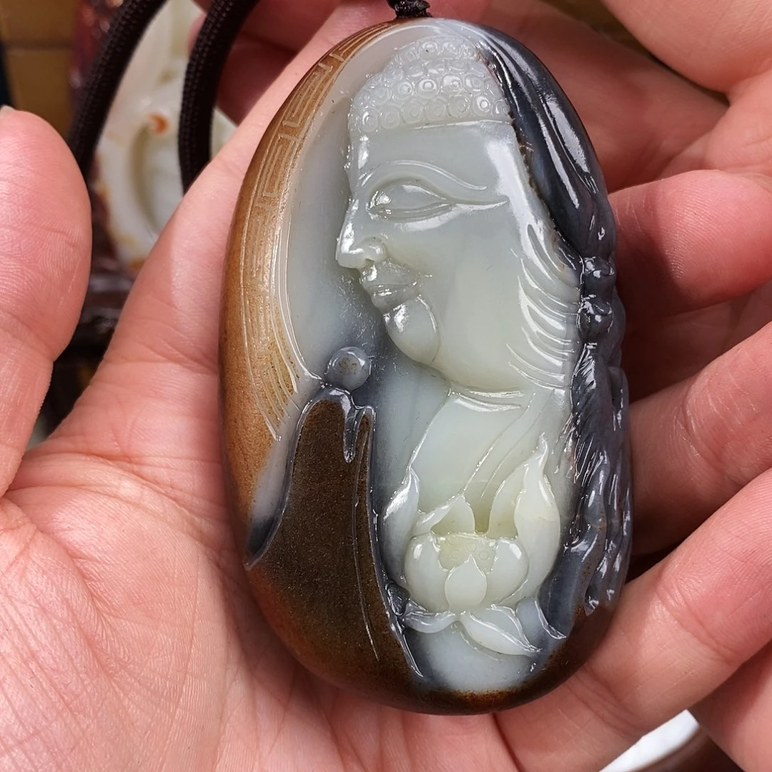 和田玉未镶嵌挂件