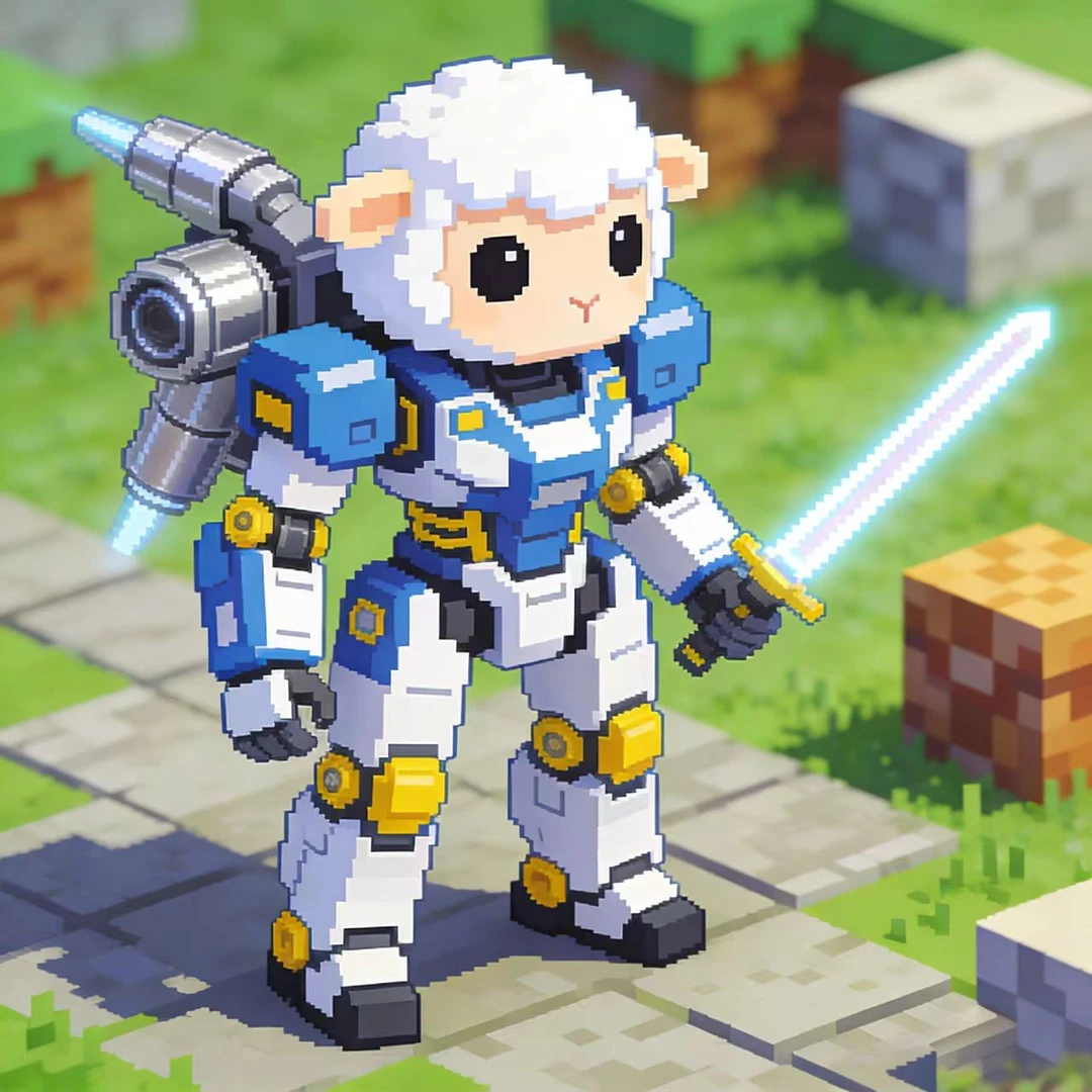 【星辰潮玩】羊了个羊高达潮玩机甲模型盲盒