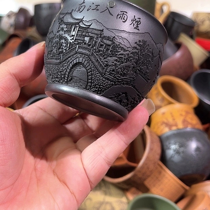 茶杯紫砂全手工紫砂主人杯