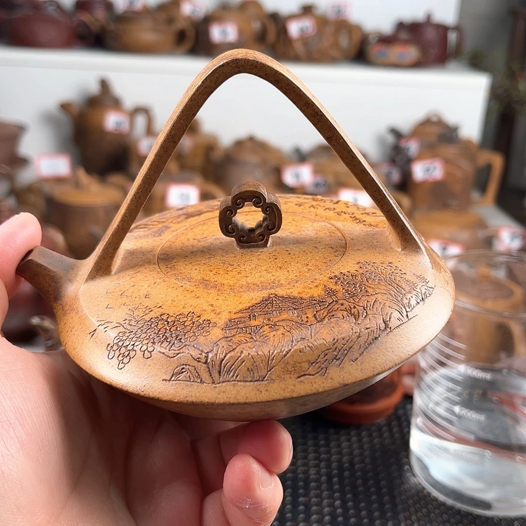 紫泥茶壶宜兴紫砂