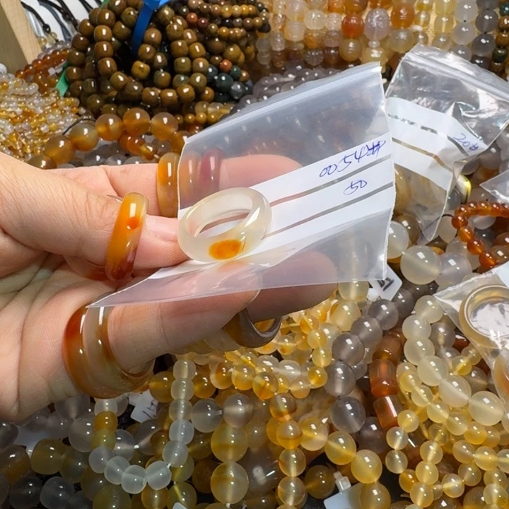 @***I玛瑙/玉髓未镶嵌颈饰0054……50