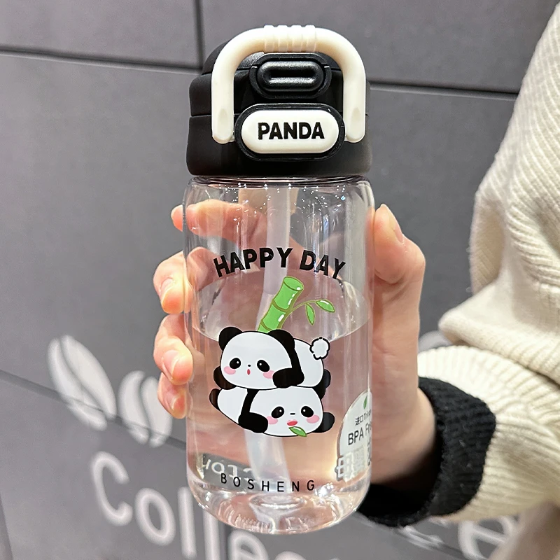 小学生上学专用吸管杯儿童卡通双饮杯2025新款女生高颜值杯子