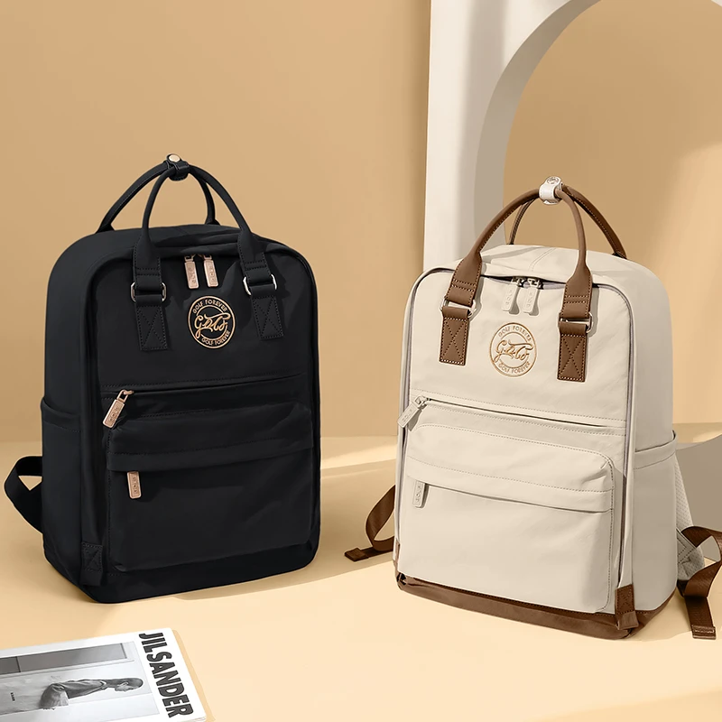 GOLF/高尔夫男女双肩包潮流拉链电脑包轻便商务休闲防水双肩包