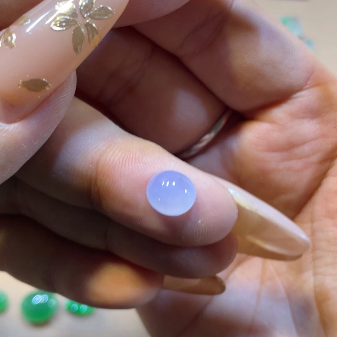 未镶嵌定制翡翠紫蛋面