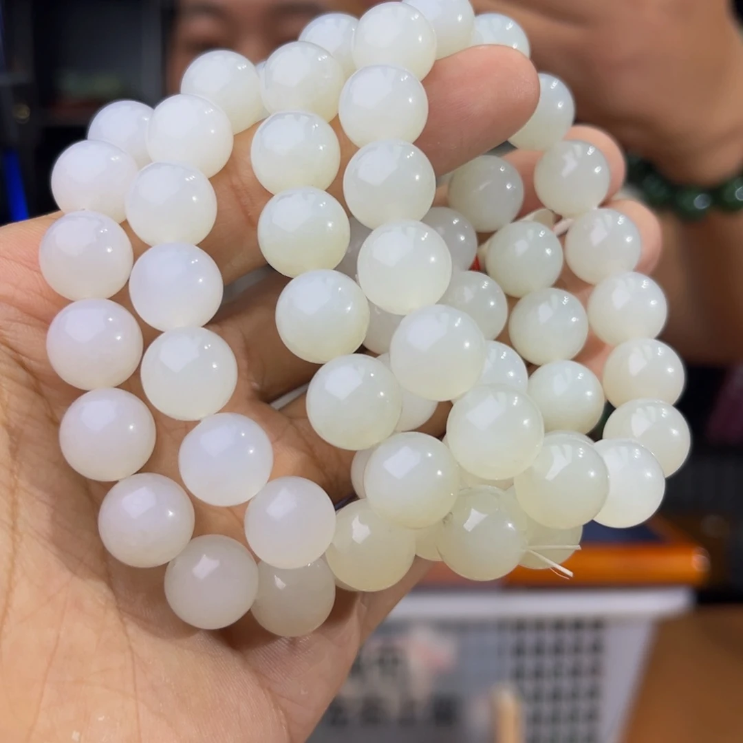 手串未镶嵌和田玉纯天然新疆05年于田卡12多样性发其一