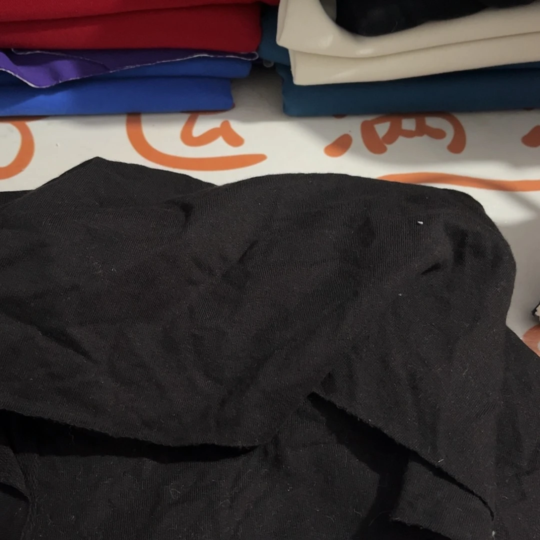 黑色纯棉毛圈90公分长特价手