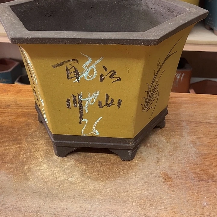 紫砂花盆，透气花盆