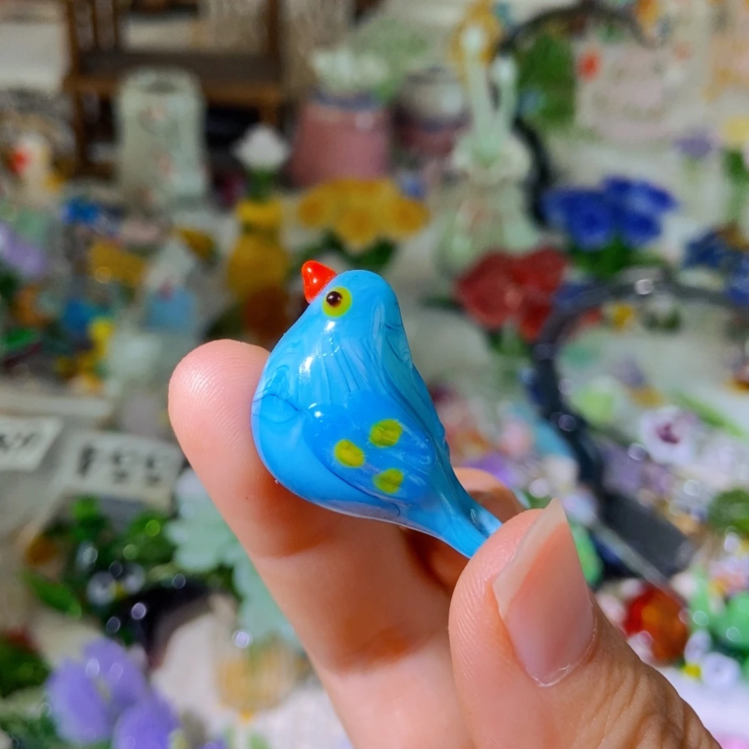 琉璃手工艺品小鸟