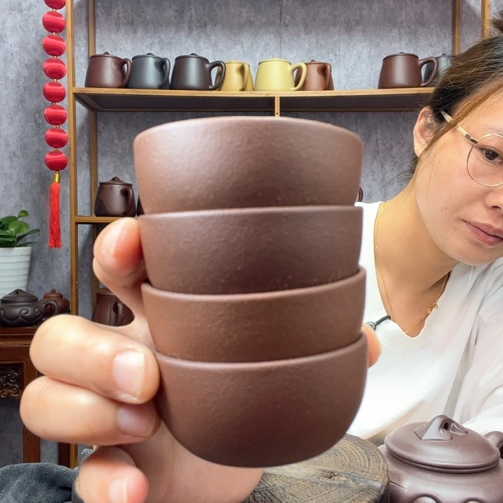 茶杯紫砂原矿紫砂杯