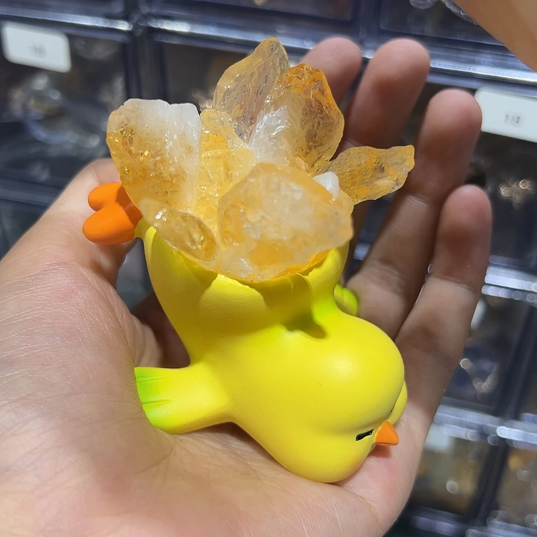 银S925镶嵌颈饰紫晶晶簇灯