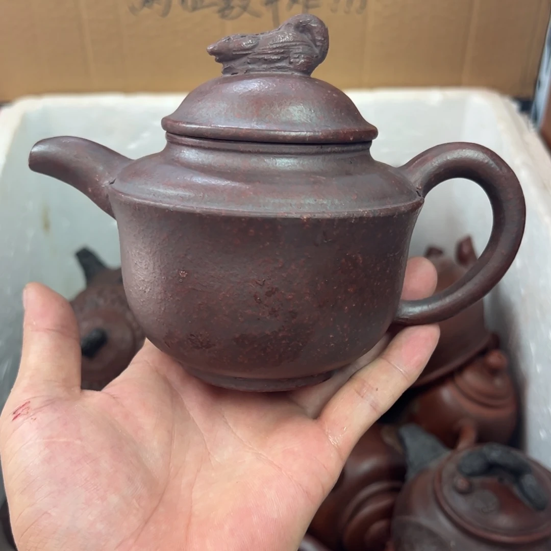 茶壶紫砂宜兴原矿紫砂壶400毫升容量