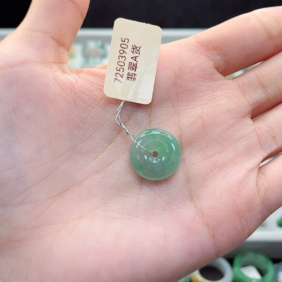 未镶嵌戒指翡翠?*?平安扣