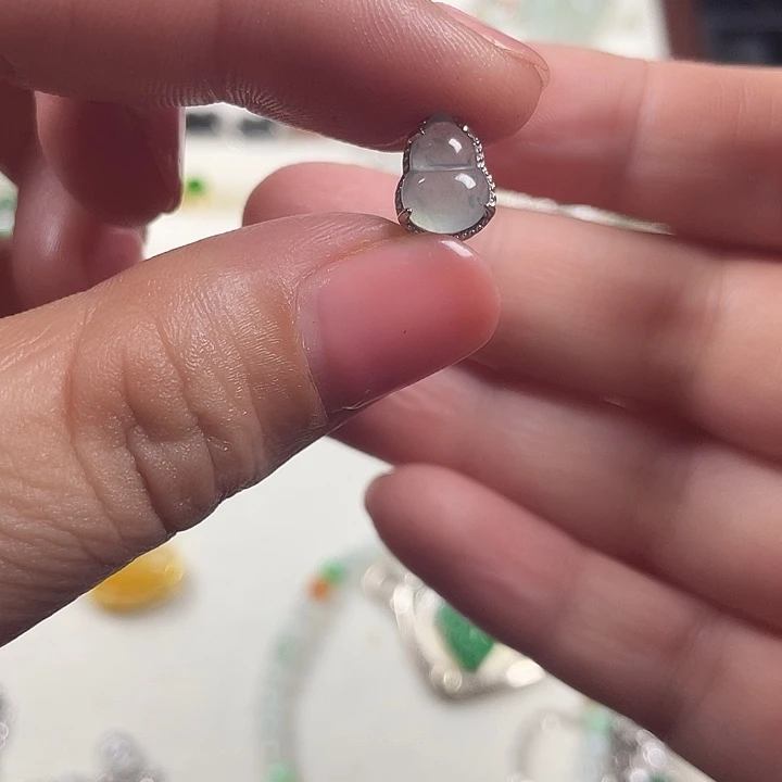 翡翠银S925镶嵌颈饰