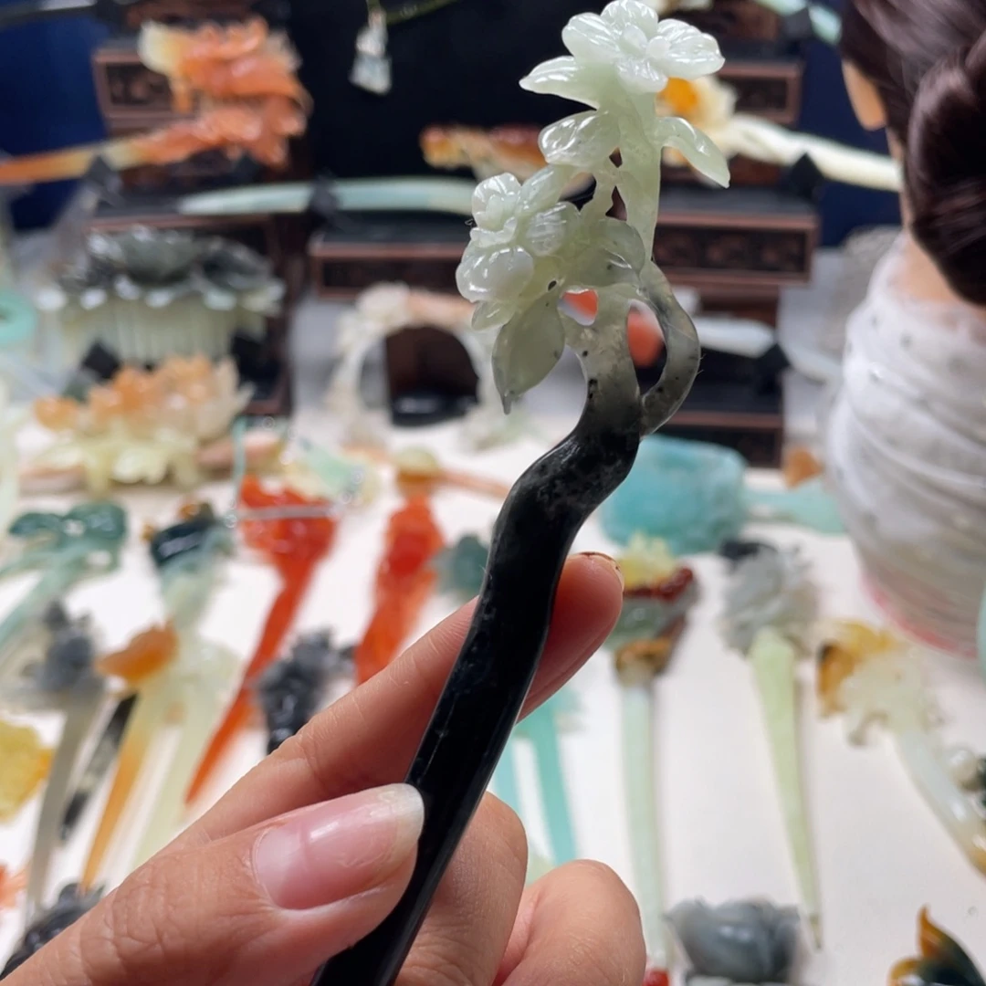 【闪购商品】未镶嵌岫玉发饰