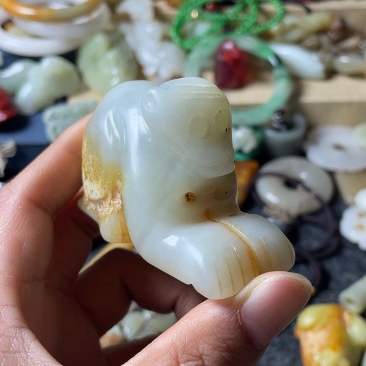 和田玉未镶嵌吊坠(不含链)