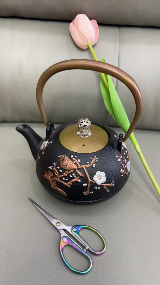 喜上眉梢铸铁壶1.2升➕小剪刀