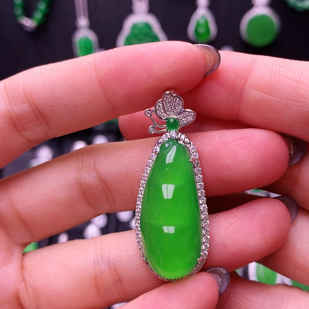 银S925镶嵌吊坠玛瑙/玉髓