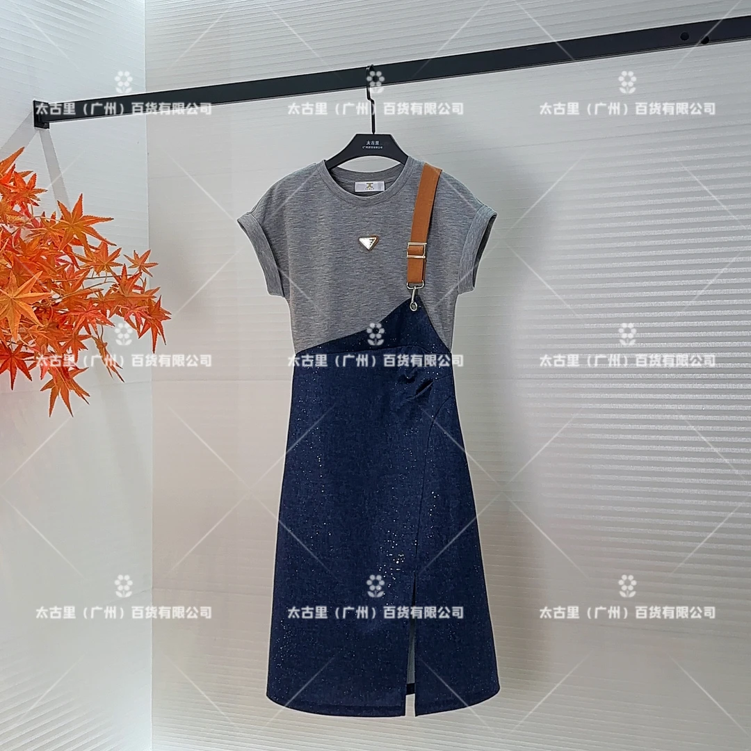 【linda专属】【19】夏季高定设计假两件气质显瘦连衣裙JC-A1734