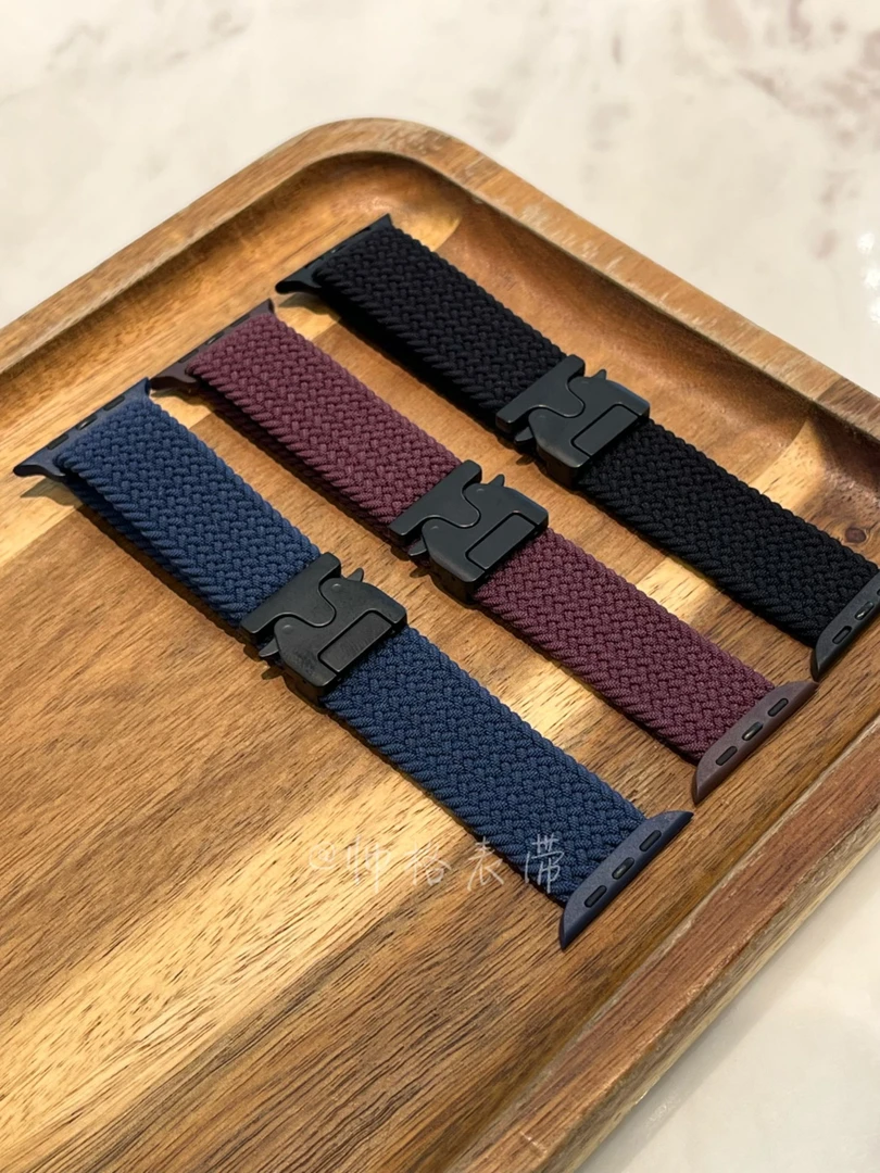 新款降落伞扣编织 苹果手表表带AppleWatchS10iwatch6789se2ultra
